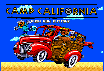 Camp California Title Screen